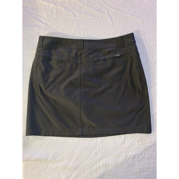 Eddie Bauer Women’s Trail Skort Size 10 Dark Gray Charcoal Hiking Athletic Cargo - Picture 6 of 7